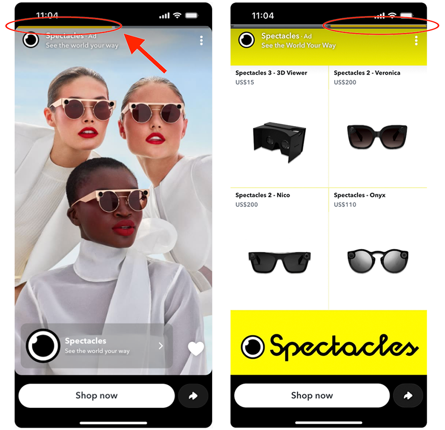 Example Segment Ad with background image