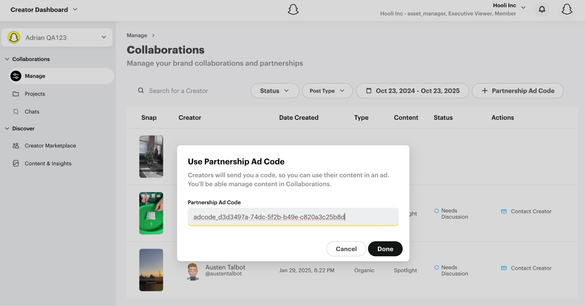 paste ad code