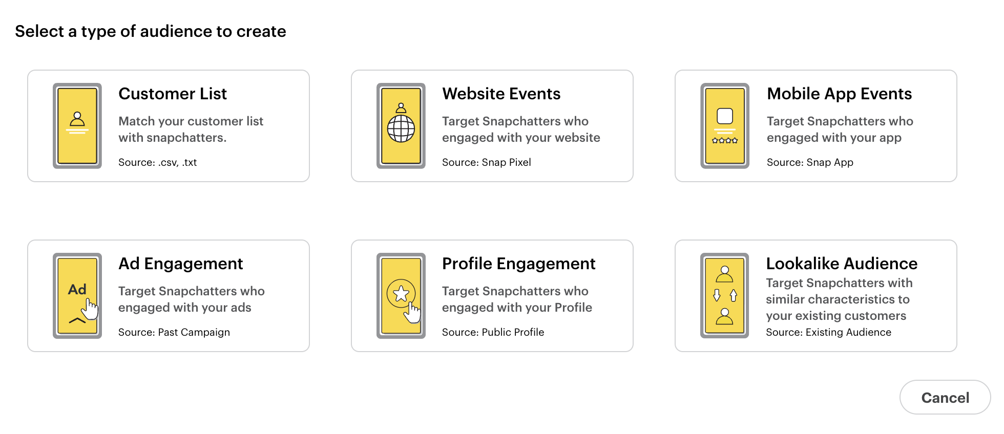 Audience Type Selector